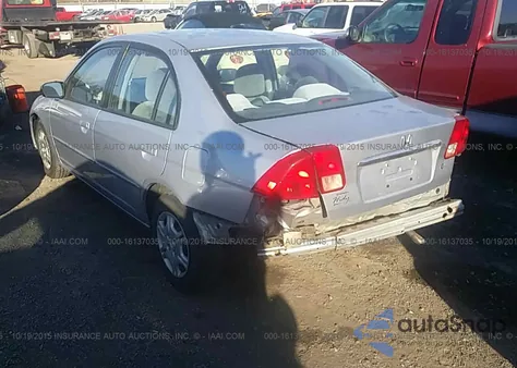 2002 Honda Civic Lx z USA, uszkodzony, nr VIN 1HGES15532L056883